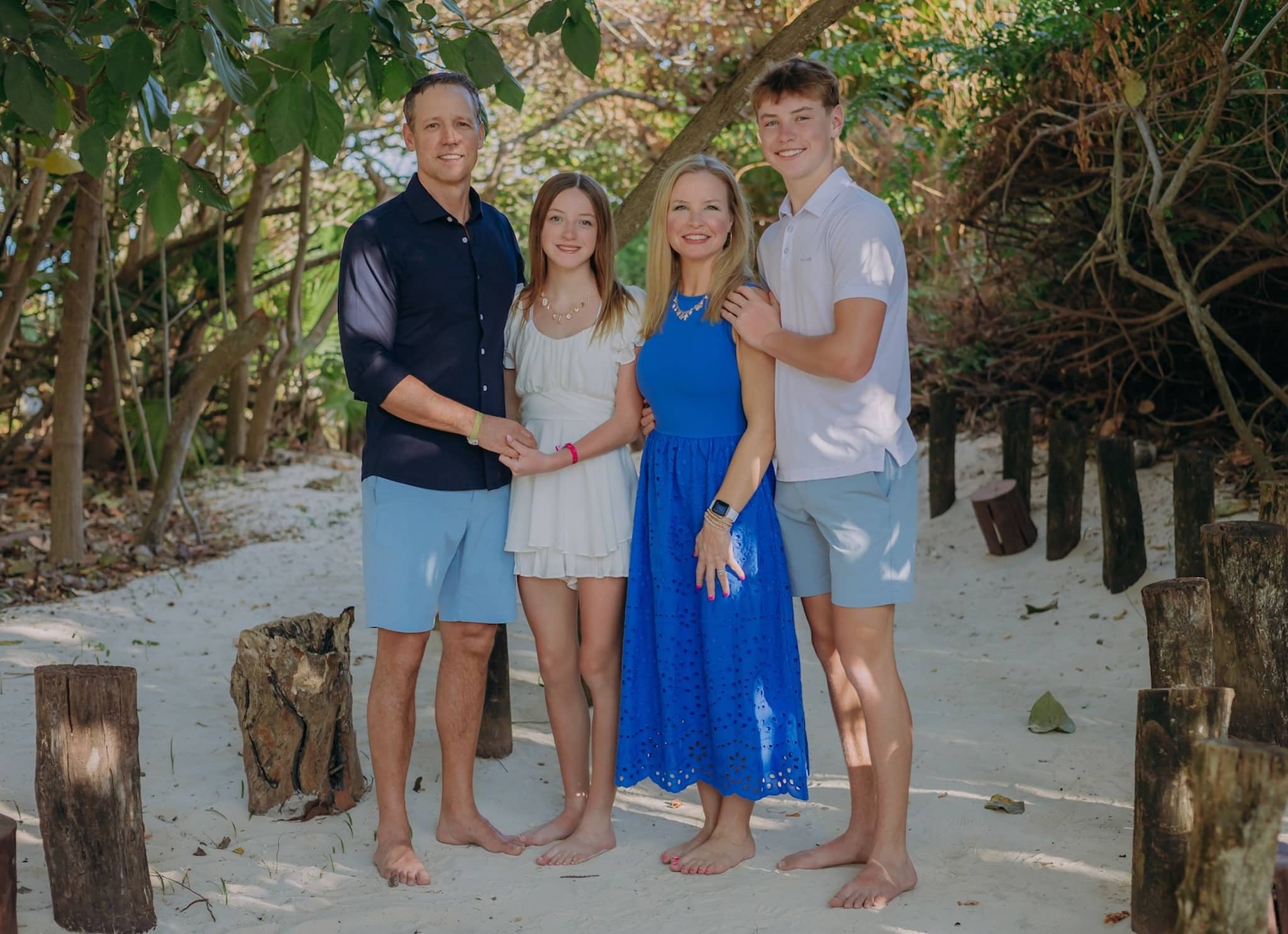 Dr. Wiese and his family | Life Source Chiropractic Dr. Jason Wiese with his family outdoors