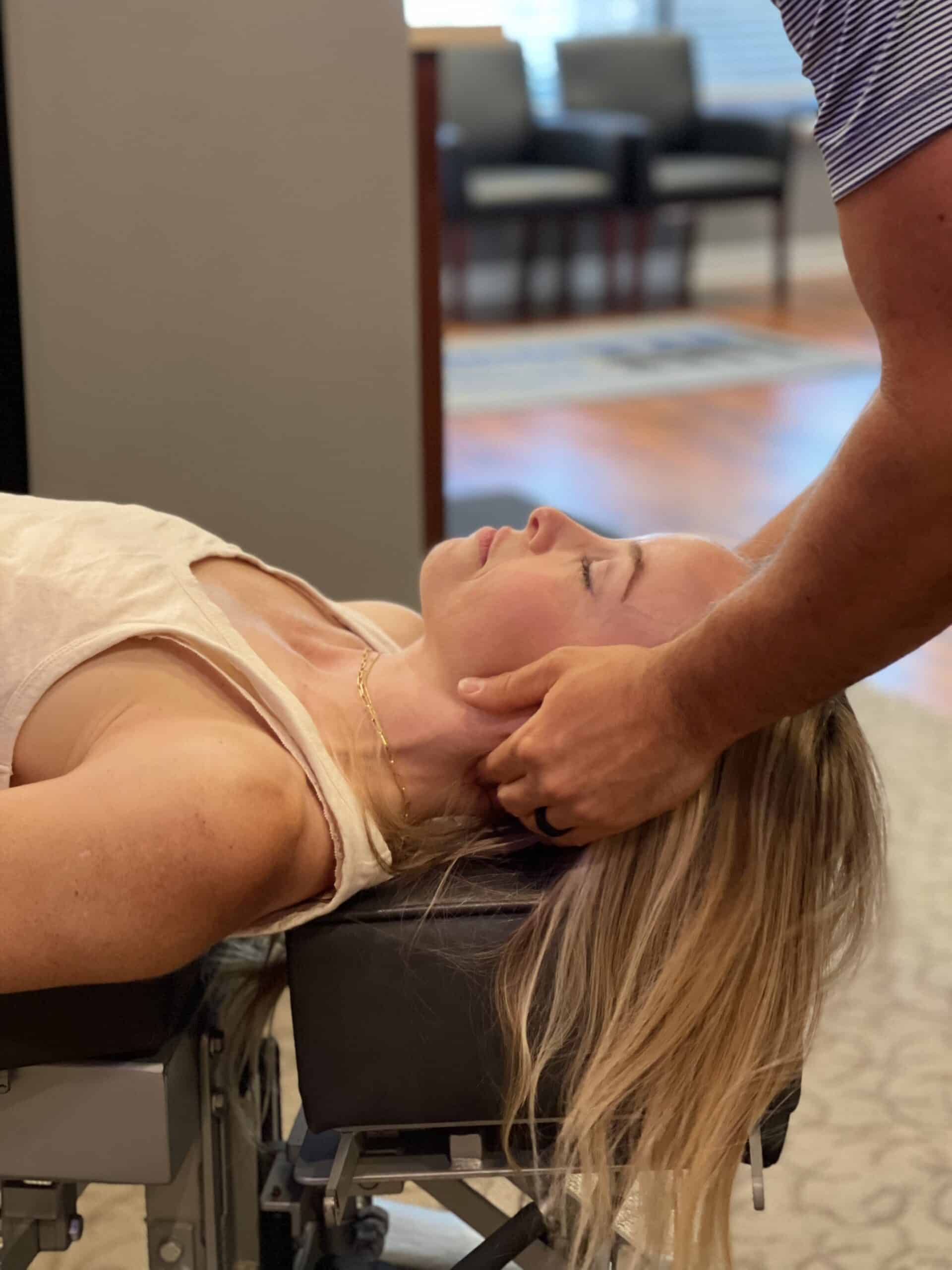 Hands-on chiropractic care at Life Source Chiropractic in Omaha